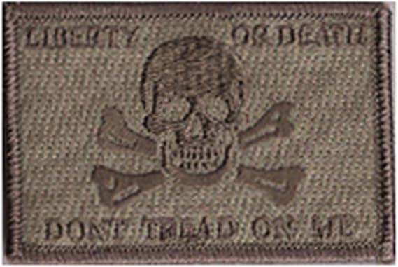 Liberty Or Death Skull & Bones Tactical Patch - Multitan