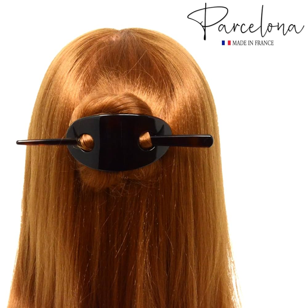 Amazon.com : Parcelona French Classic Oval Brown Tortoise
