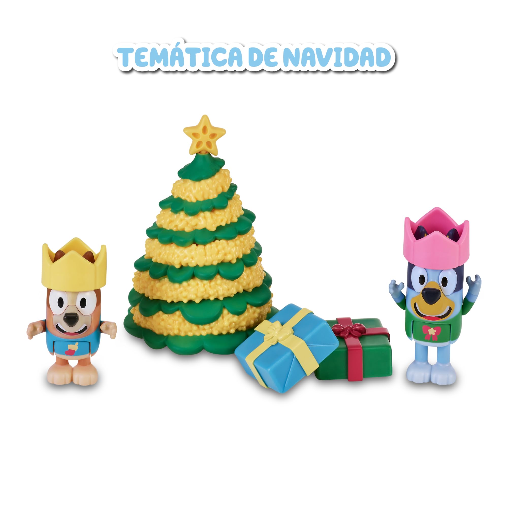 Bluey - Calendario de Adviento, calendario con 24 piezas, incluye figuras de la serie y accesorios, para niños y niñas +3 años de edad, Famosa (BLY54000)