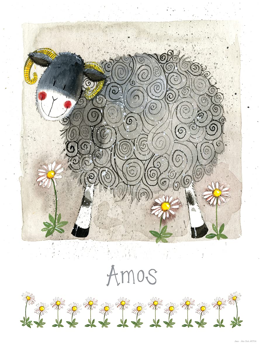 Alex Clark Art Ltd Earthy Tones Alex Clark Amos The Sheep Art Print