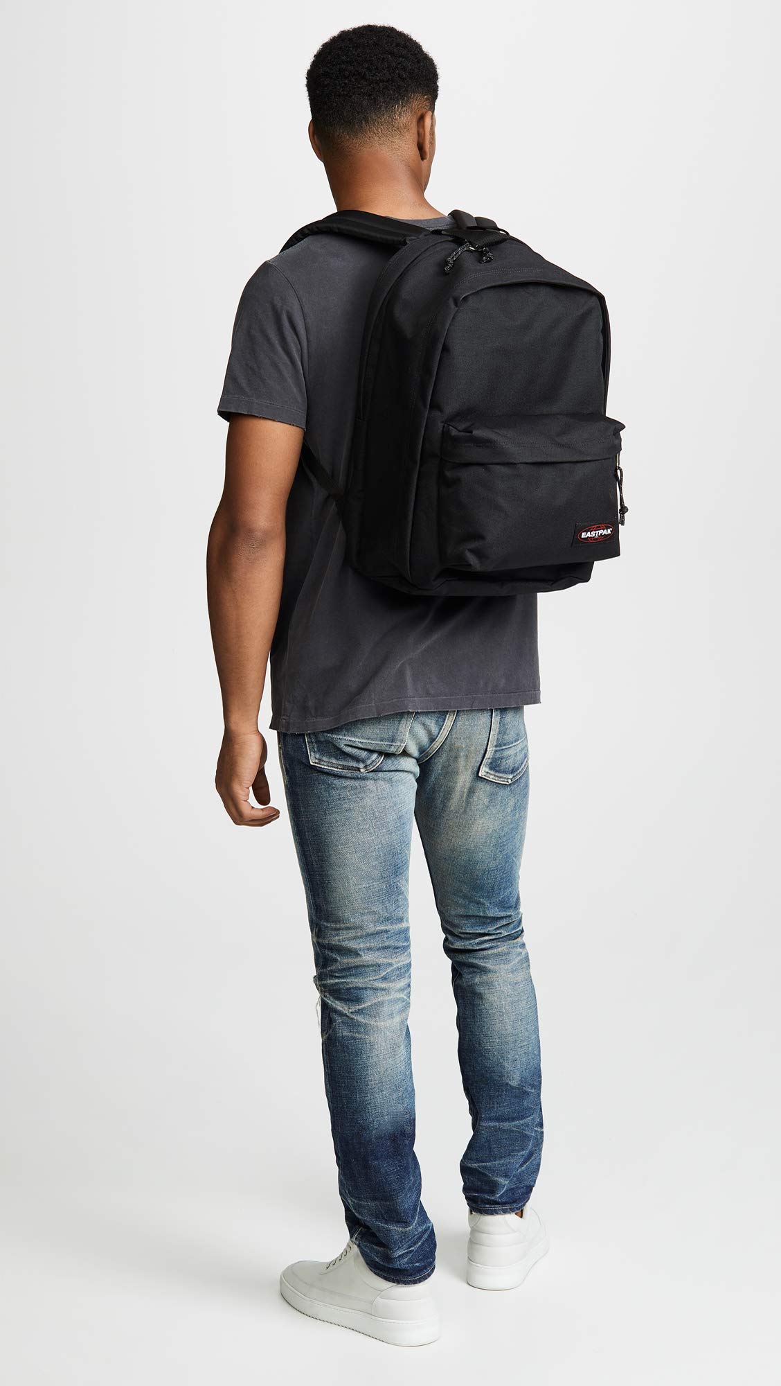 EASTPAK BACK TO WORK Sac à Dos, 27 L - Black (Noir) & BENCHMARK SINGLE Trousse, 27 L - Triple Denim (Bleu)