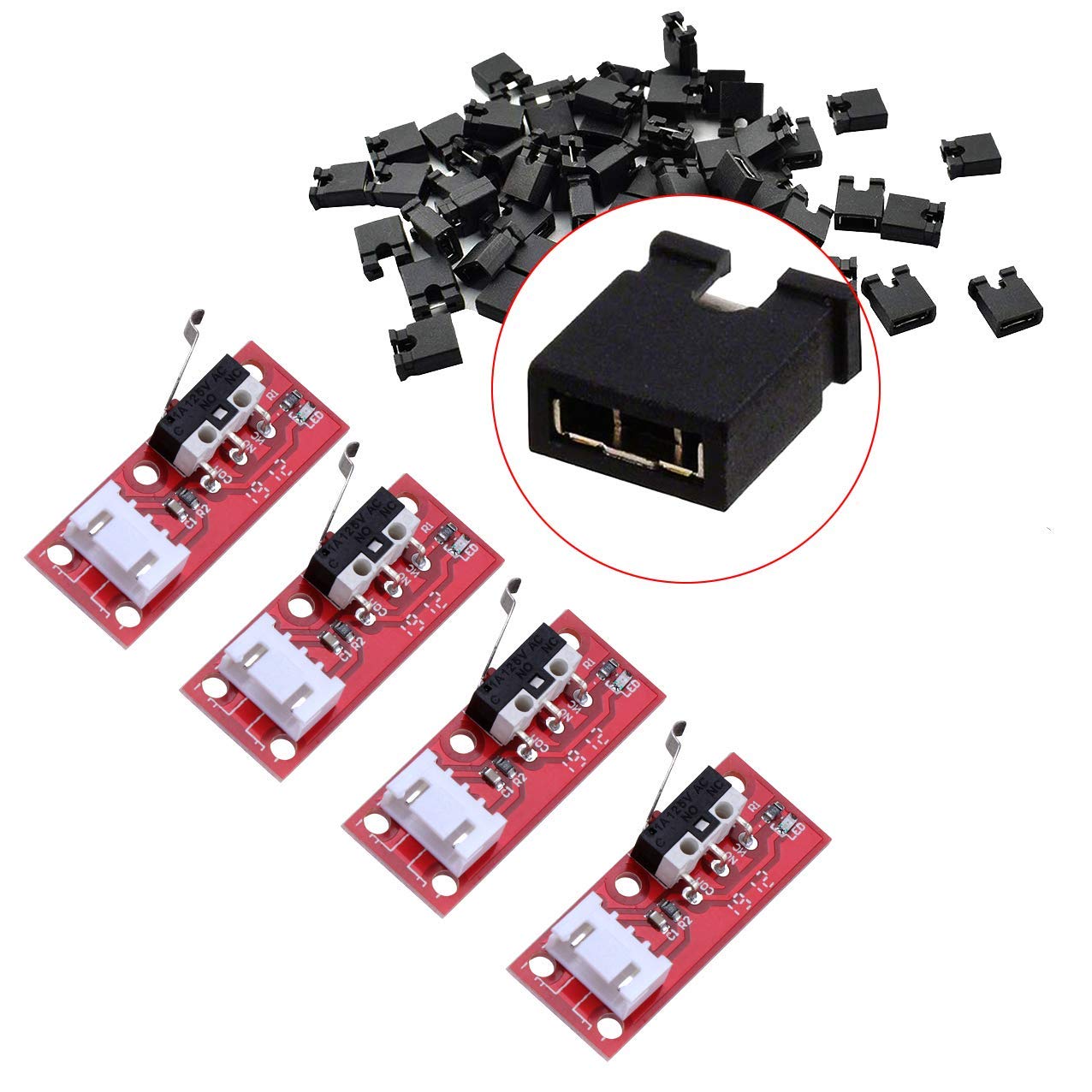 Kyrio CNC Shield Erweiterungsplatine V3.0 + DRV8825 A4988 Schrittmotor-Treiber mit Kühlkörper, 3D-Drucker CNC-Kit. Kompatibel mit ArduinoIDE