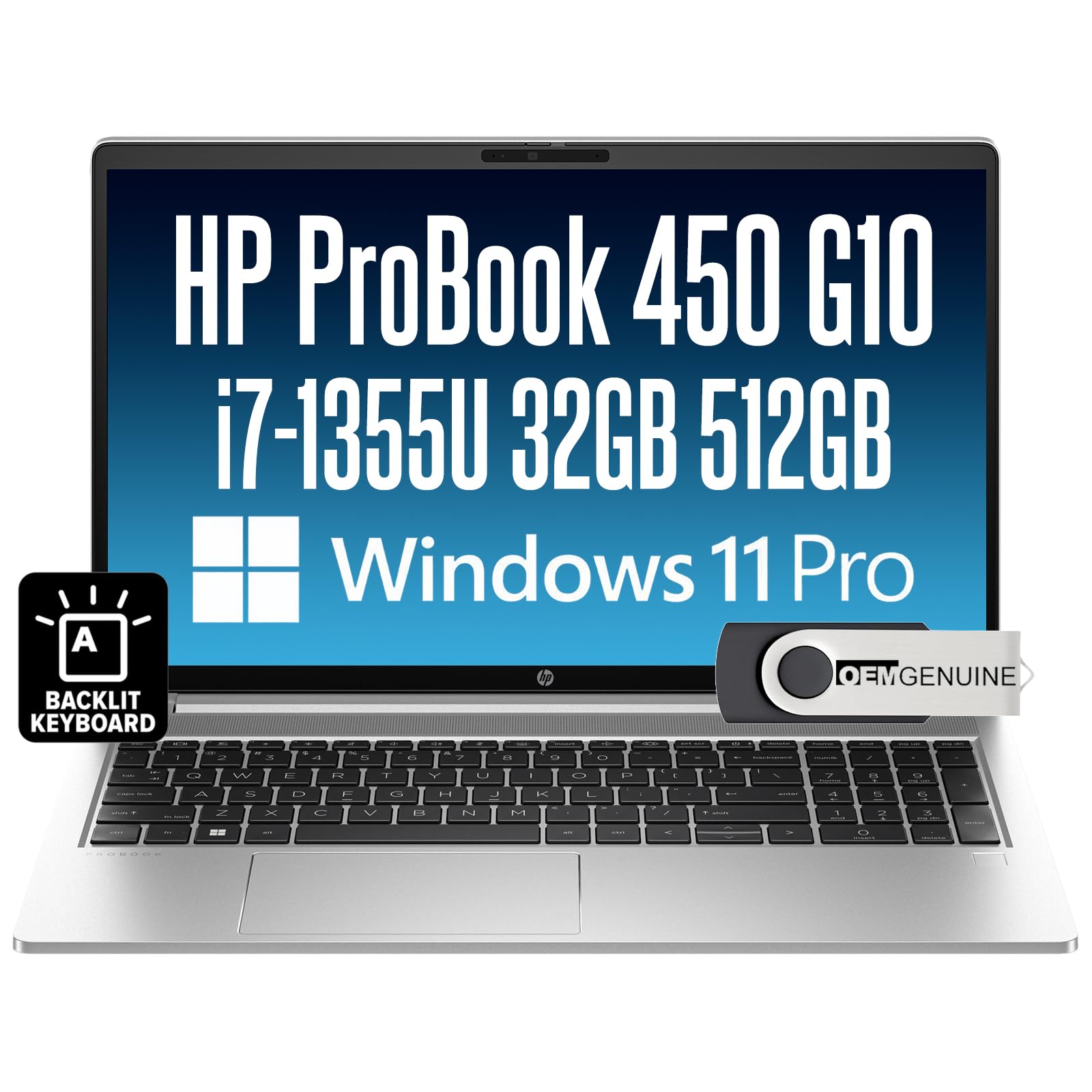 HP ProBook 450 G10 Business Laptop 15.6