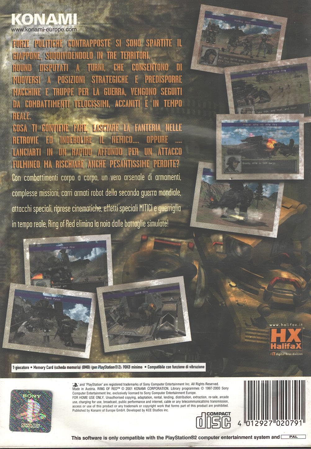 Jeux Playstation 2 / PS2 - Ring of Red - Français