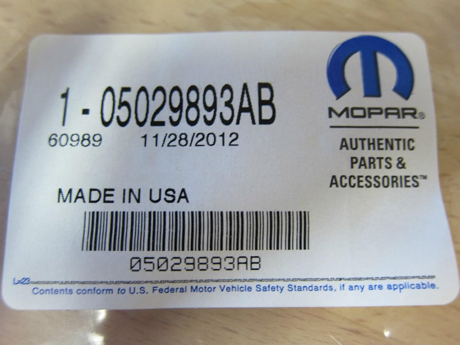 Chrysler Jeep Dodge SRT8 Emblem Decal Badge Nameplate Mopar OEM