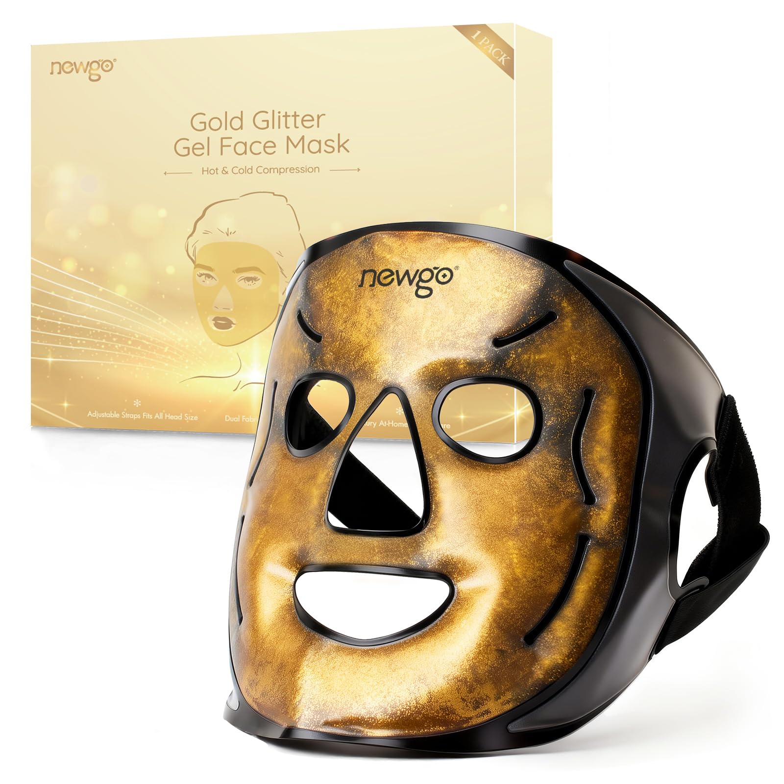 Amazon.com: NEWGO Cooling Gel Ice Face Mask – Hot & Cold Therapy