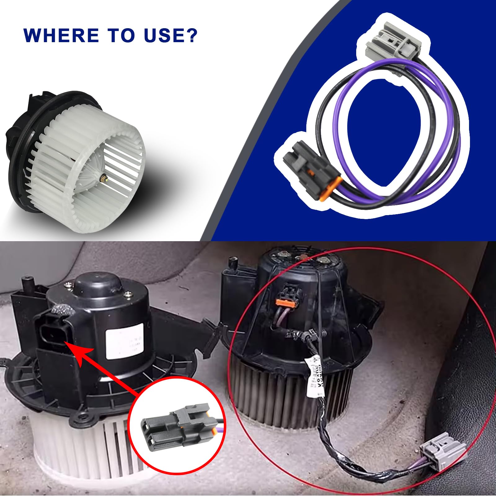 GM HVAC Blower Motor Connector – Wiring Harness – 22957044