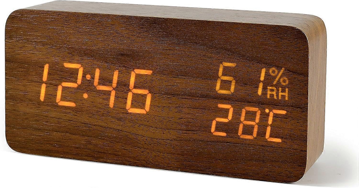 Alarme de réveil digital et petite horloge à LED de chevet