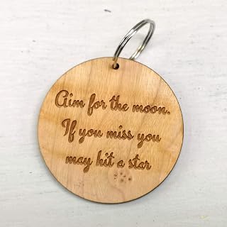 MadeAt94 Personalized Wooden Keyring Best Gifts for Birthday Christmas New Years or Any Special Occasions