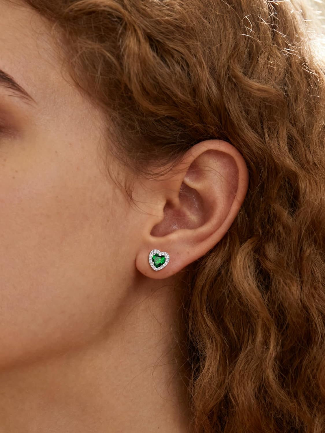 FindChic Birthstone Earrings for Women, Round/Heart/Square/Teardrop Earrings with 925 Sterling Silver Posts & Push Backs, Hypoallergenic Studs with Cubic Zirconia, 12 Months Jewelry with Gift Box - Image 3