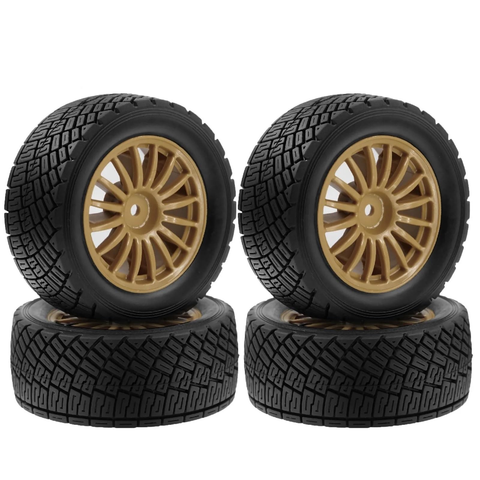 para Tamiya para WLtoys para HPI para HSP para ARRMA para Buggy 1/10 Llantas Planas Neumáticos 78mm Set 12mm Escala Hexagonal RC Piezas Mejora Coche RC Coche NeumáTico Piezas