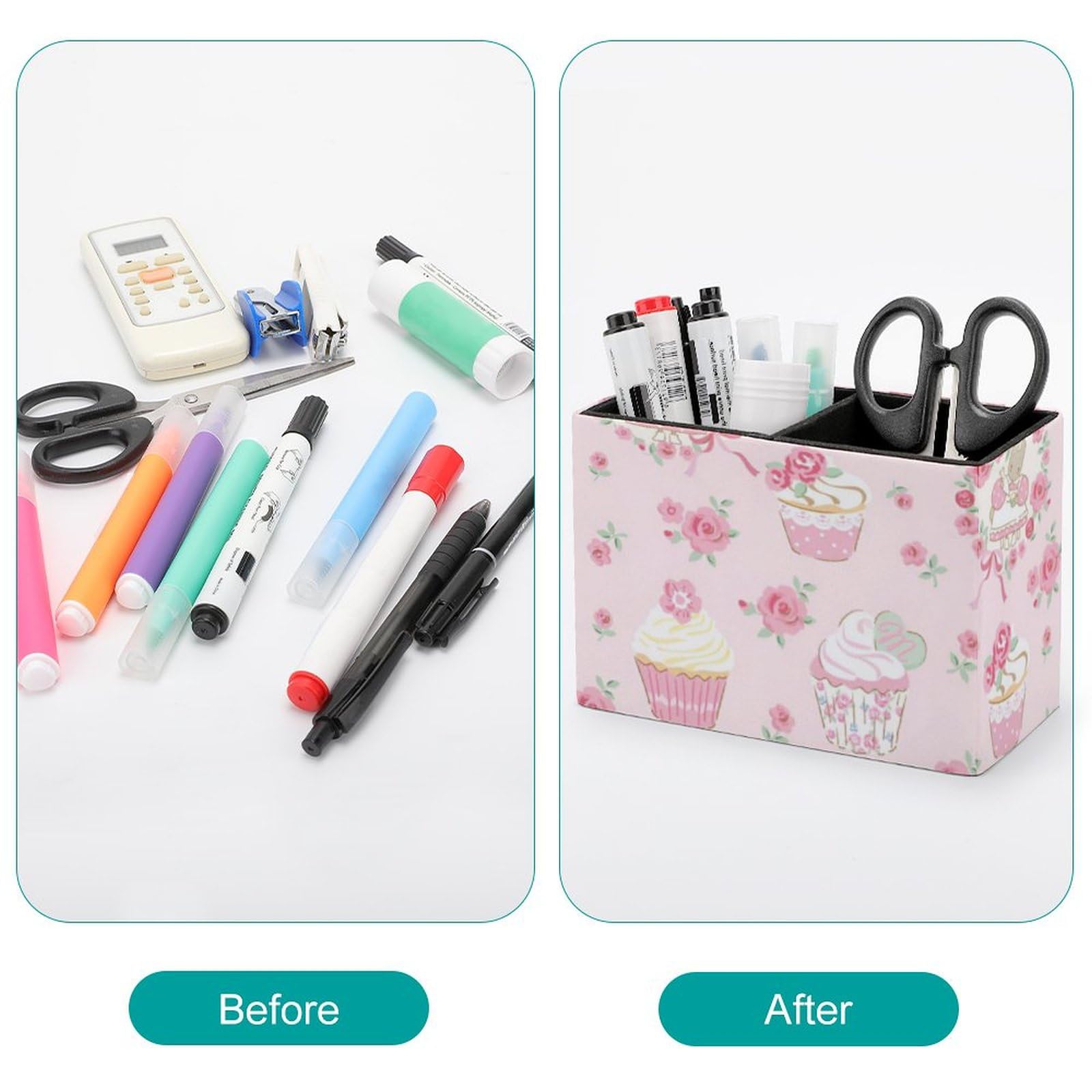 Amazon.co.jp: マロンクリーム ペン立て ペンスタンド 筆立て 筆収納