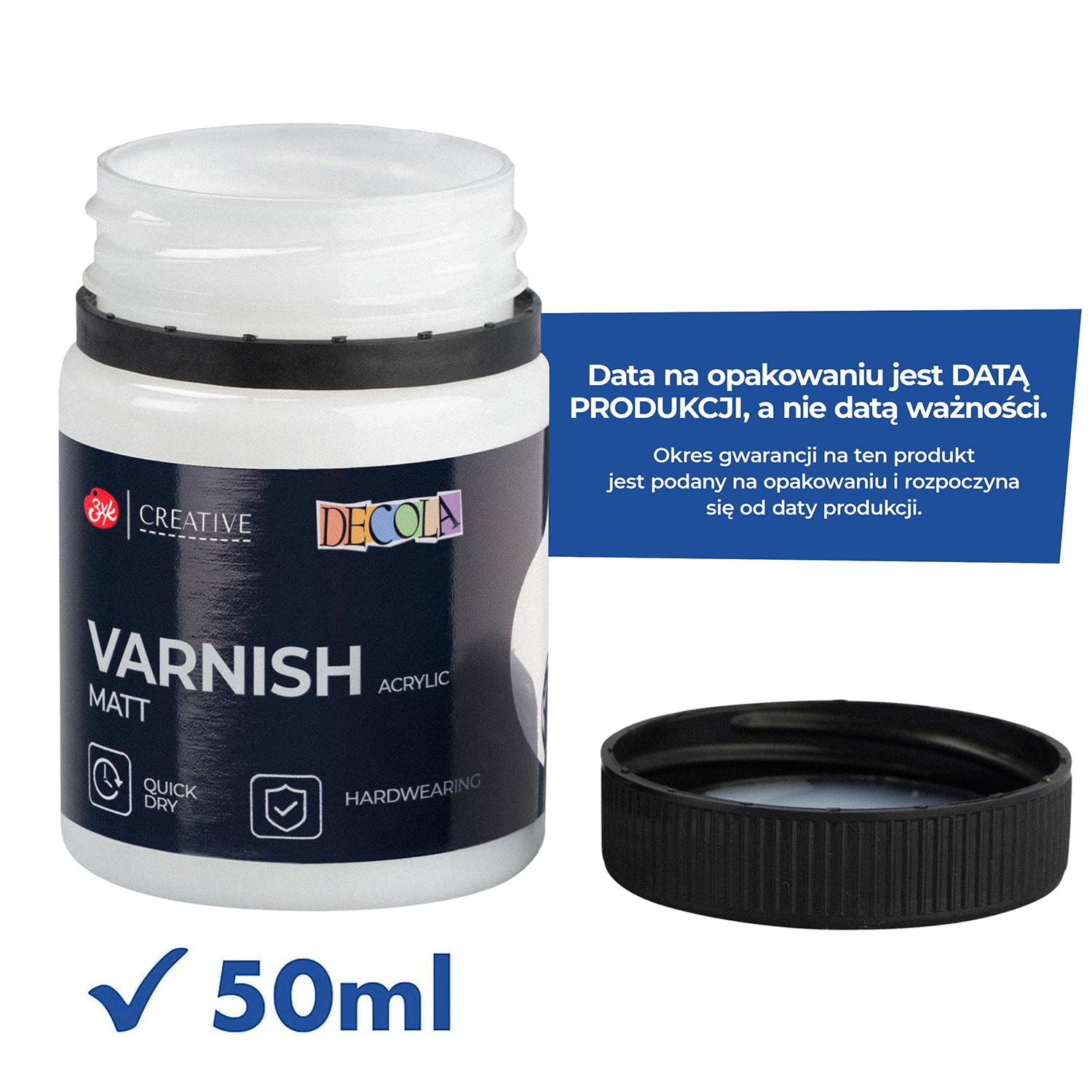 Decola - Akryl Varnish Matt | farby akrylowe matowy lakier 50 ml | firmy Nevskaya Palitra