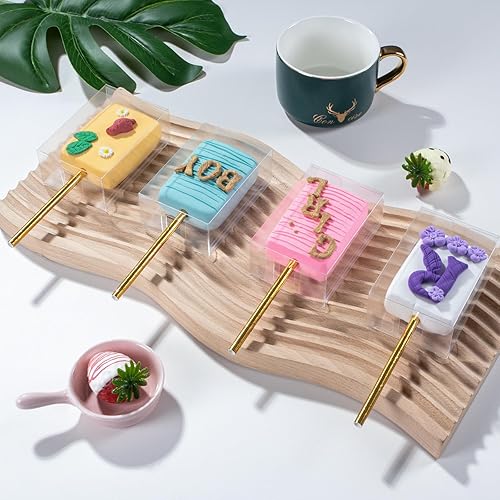 Miniatura 5 de JCXGRVC Paquete de 36 cajas de golosinas de arroz Krispie de 3.5 x 2.4 x 1.38 pulgadas, cajas de pastel para tartas, cajas de macarrón para