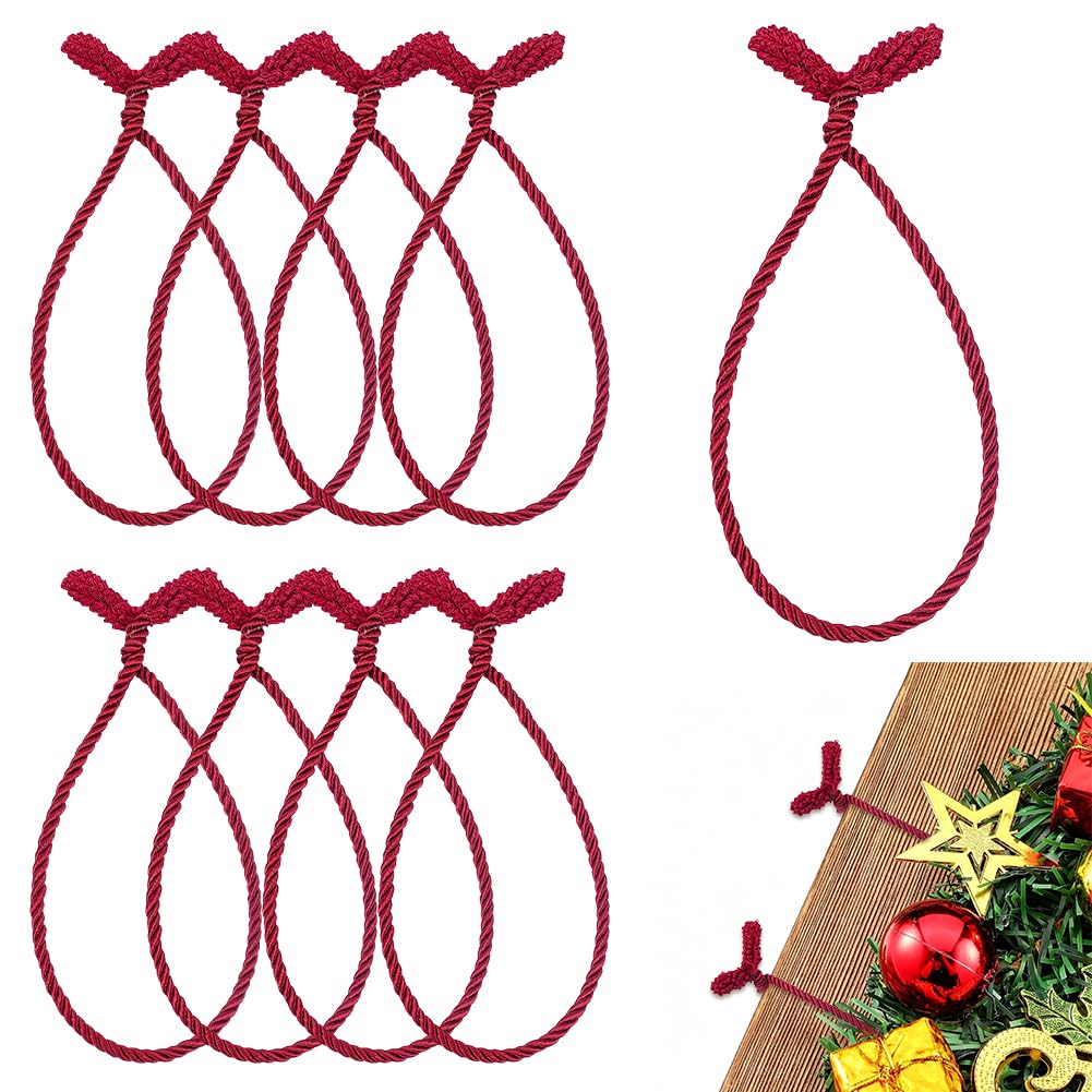 SOFPLATE 10Pcs 20 Inches Red Christmas Garland Ties Garland Twist Ties