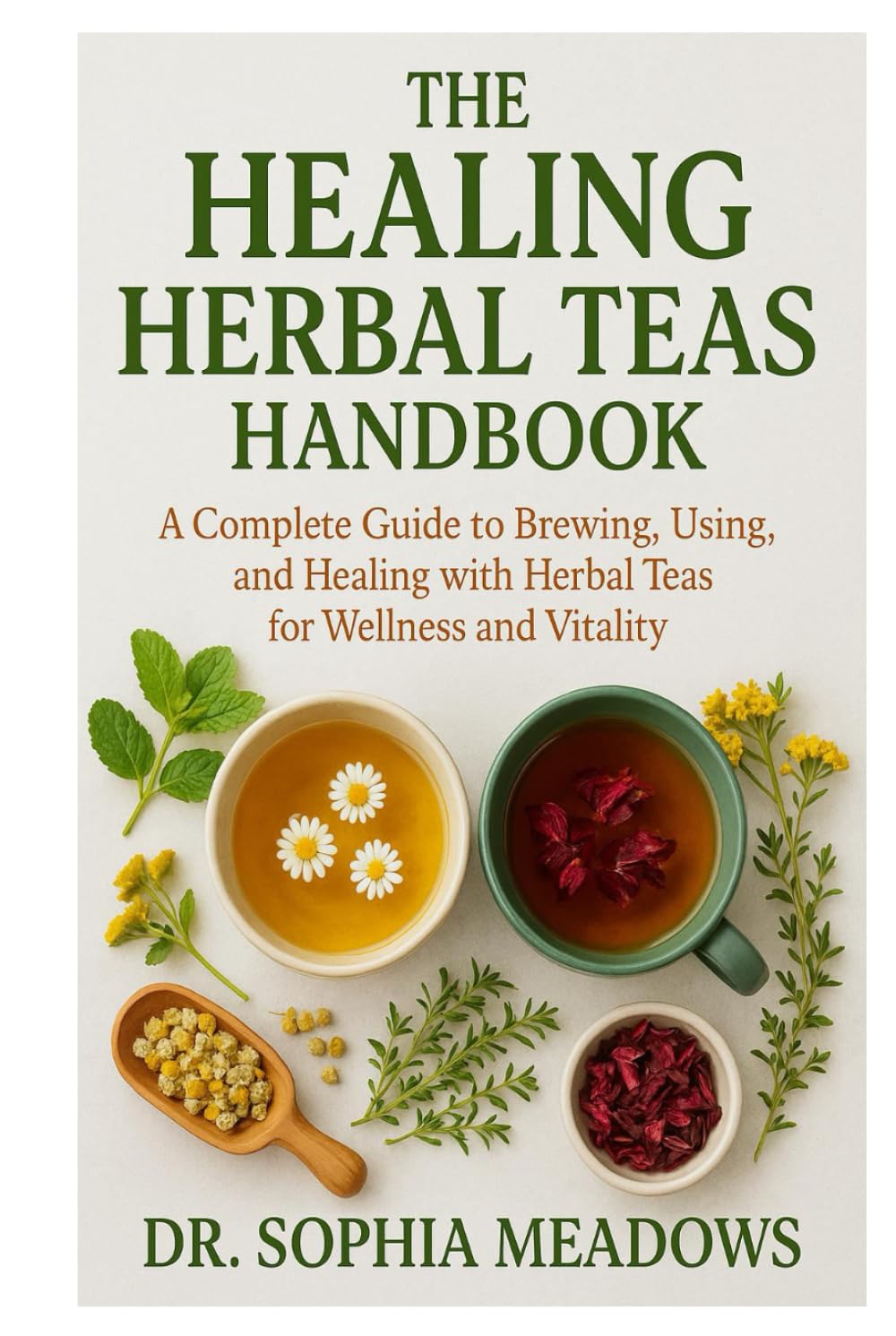 The Healing Herbal Teas Handbook: A Complete Guide to Brewing, Using, and Healing with Herbal Teas for Wellness and Vitality