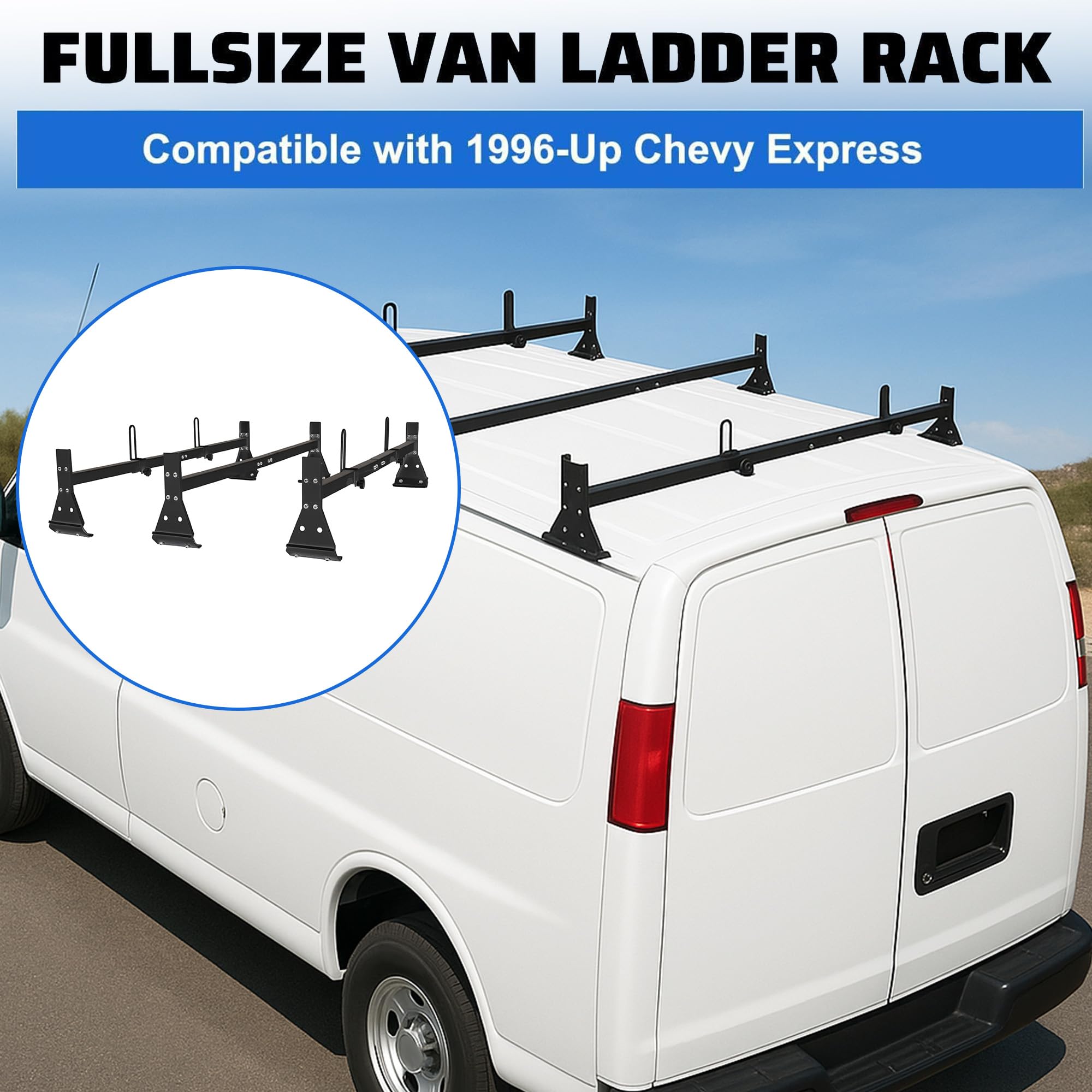 帽子 Fundeor Express. Roof Cap black Conversion Van Tops for Ford, GMC & Chevy Vans - Installed