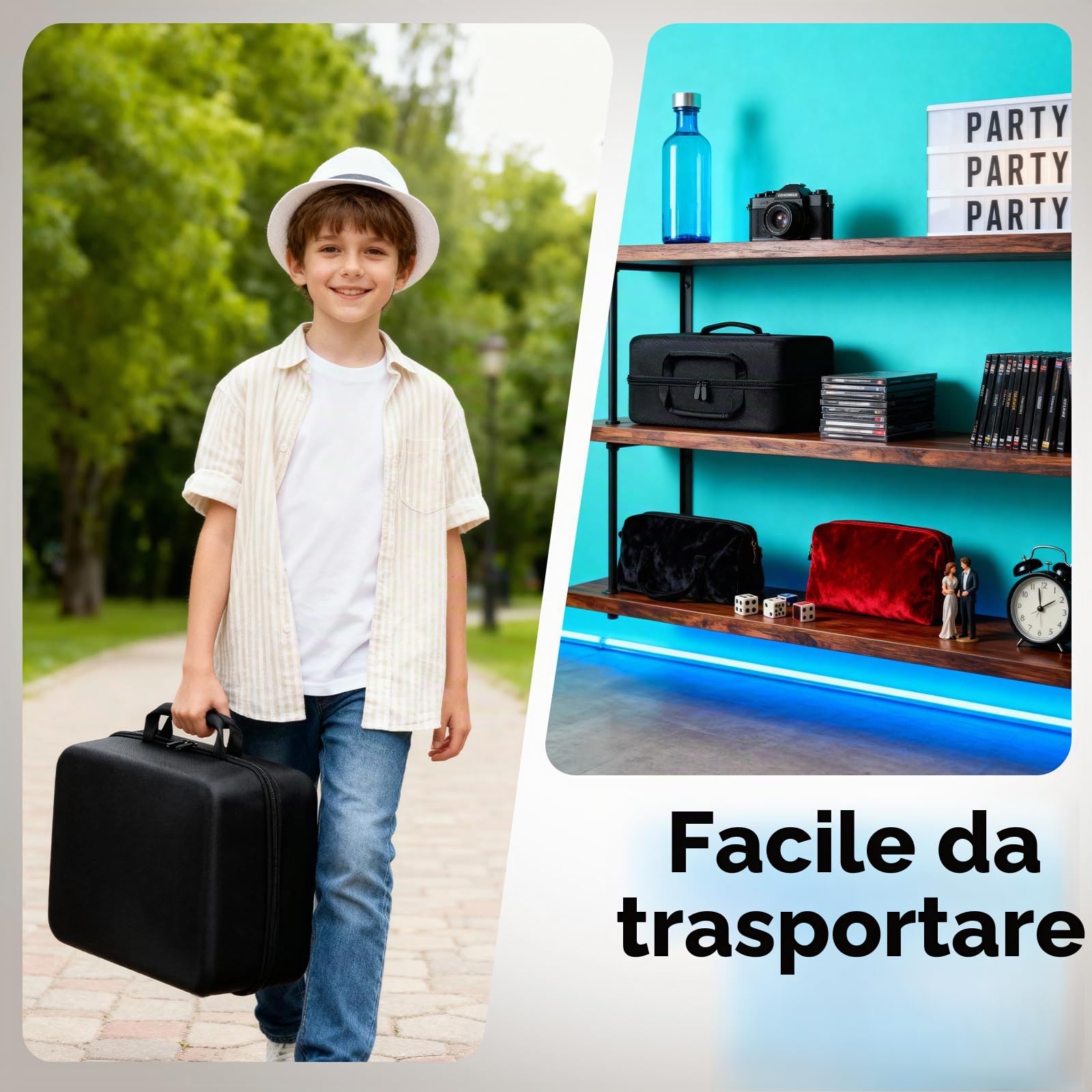 Miniature, scatola di trasporto con 116 slot per miniature con 4 strati di schiuma, scatola di trasporto per miniature RPG compatibile con Warhammer 40k e DND Minis, Nero