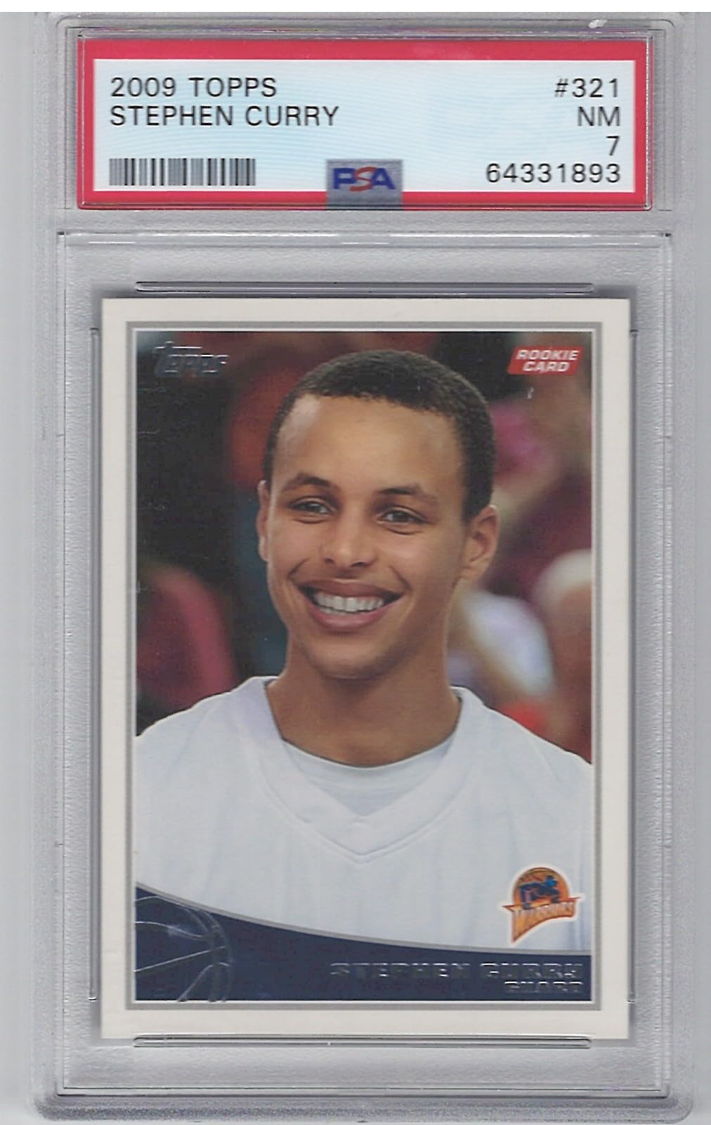 Amazon.com: PSA NM 7 2009 Topps Stephen Curry Rookie Card