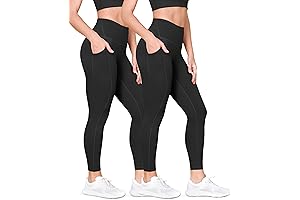 ODLEX 2-Pack 7/8 High Waist ODODOS Leggings for Women with Pockets