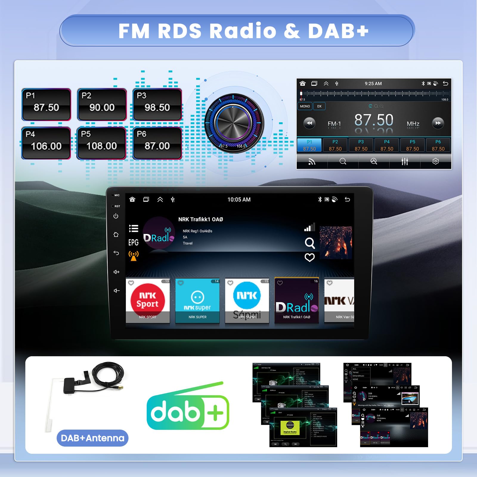 4G 64G CAMECHO Android 13 Autoradio mit Navi für Suzuki Splash Ritz/Opel Agila B 2004-2014,8 Core|9 Zoll Bildschirm Autoradio mit Carplay Android Auto,Bluetooth RDS/FM MirrorLink