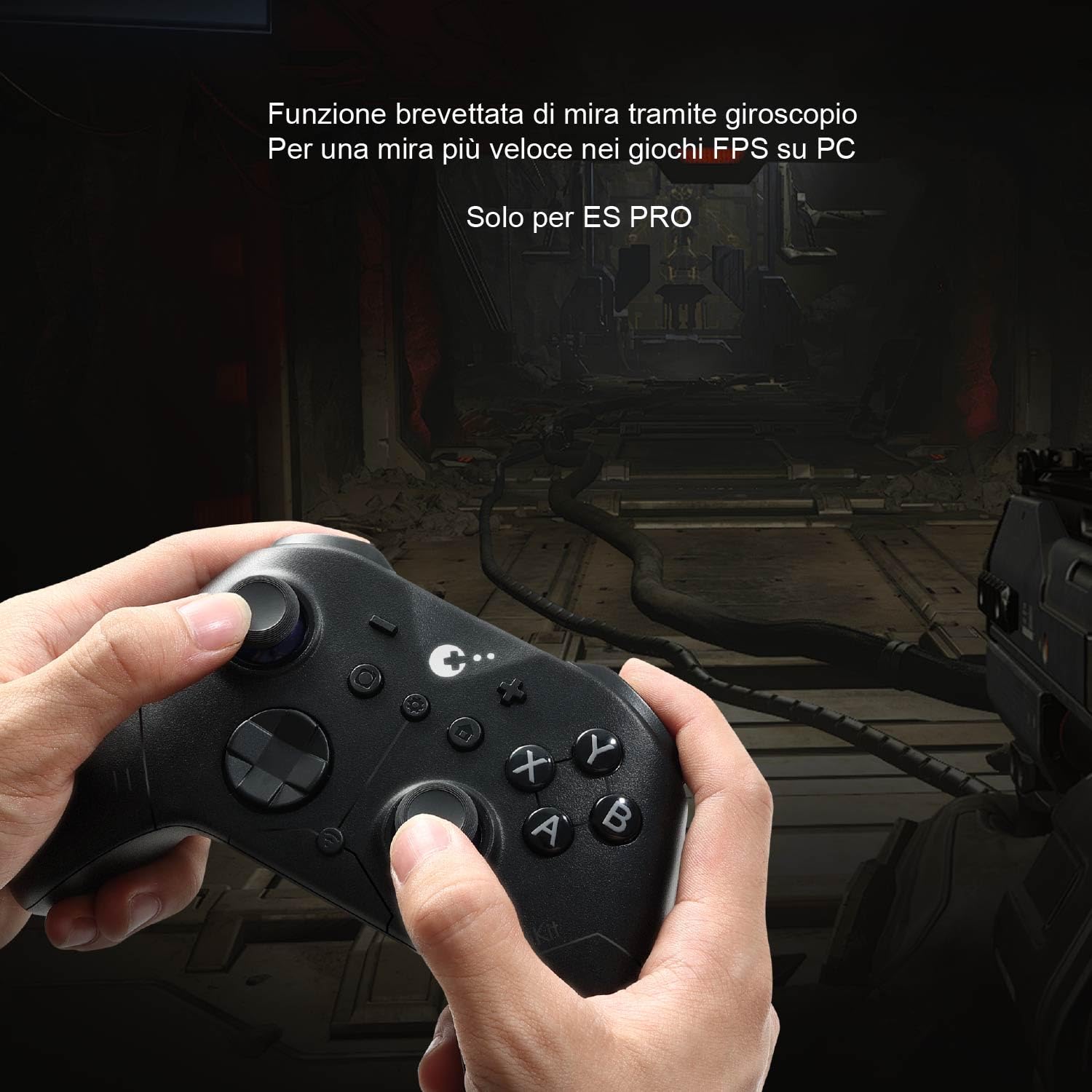 GuliKit ES Pro Controller Per PC/Switch 2, Con TMR Joysticks, 950mAh Batteria, 3 Modalità-Bluetooth,Cavo e Hyperlink Per PC/Switch &Switch 2 /iOS/macOS,Nero