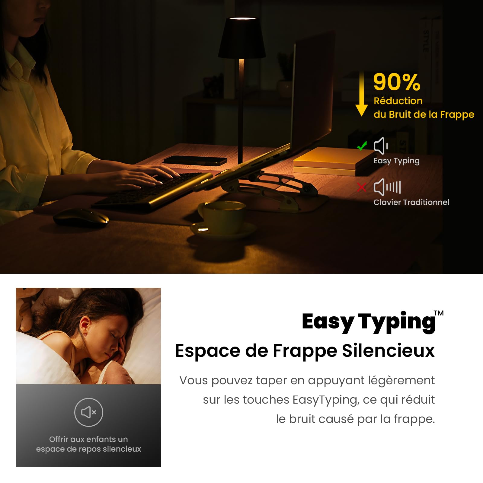 cimetech Ensemble Clavier et Souris sans Fil, Clavier Rechargeable Compacte USB C 2.4G Silent Ultra-Mince de Pleine Taille avec Pavé Numérique Souris pour PC/Laptop/Windows/Mac-Gris Noir