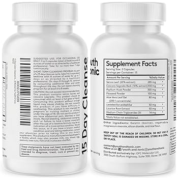 Amazon.com: Youth & Tonic 15 Day Cleanse: Gut Health and