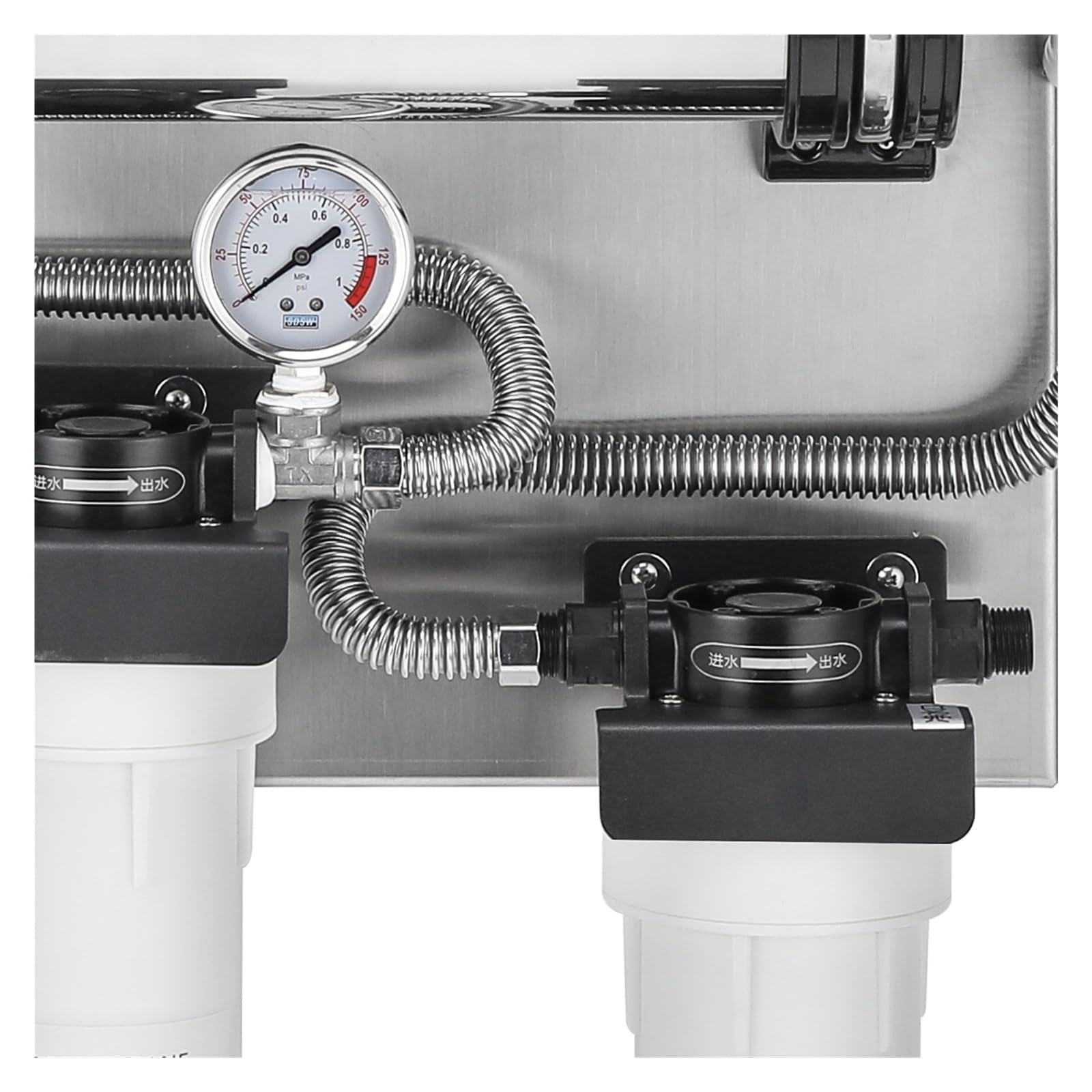 Ósmosis Inversa Doméstica, Purificador de Agua Comercial Filtro de Membrana de ultrafiltración de 5 etapas, Sistemas de Agua Máquina de Filtro de Agua UF de Acero Inoxidable 304