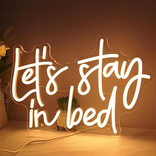 Miniatura 4 de SYLHOME Letrero de luz LED de neón con texto en inglés "Let's Party", para boda, cumpleaños, Navidad, fiesta, decoración de pared, eventos USB,