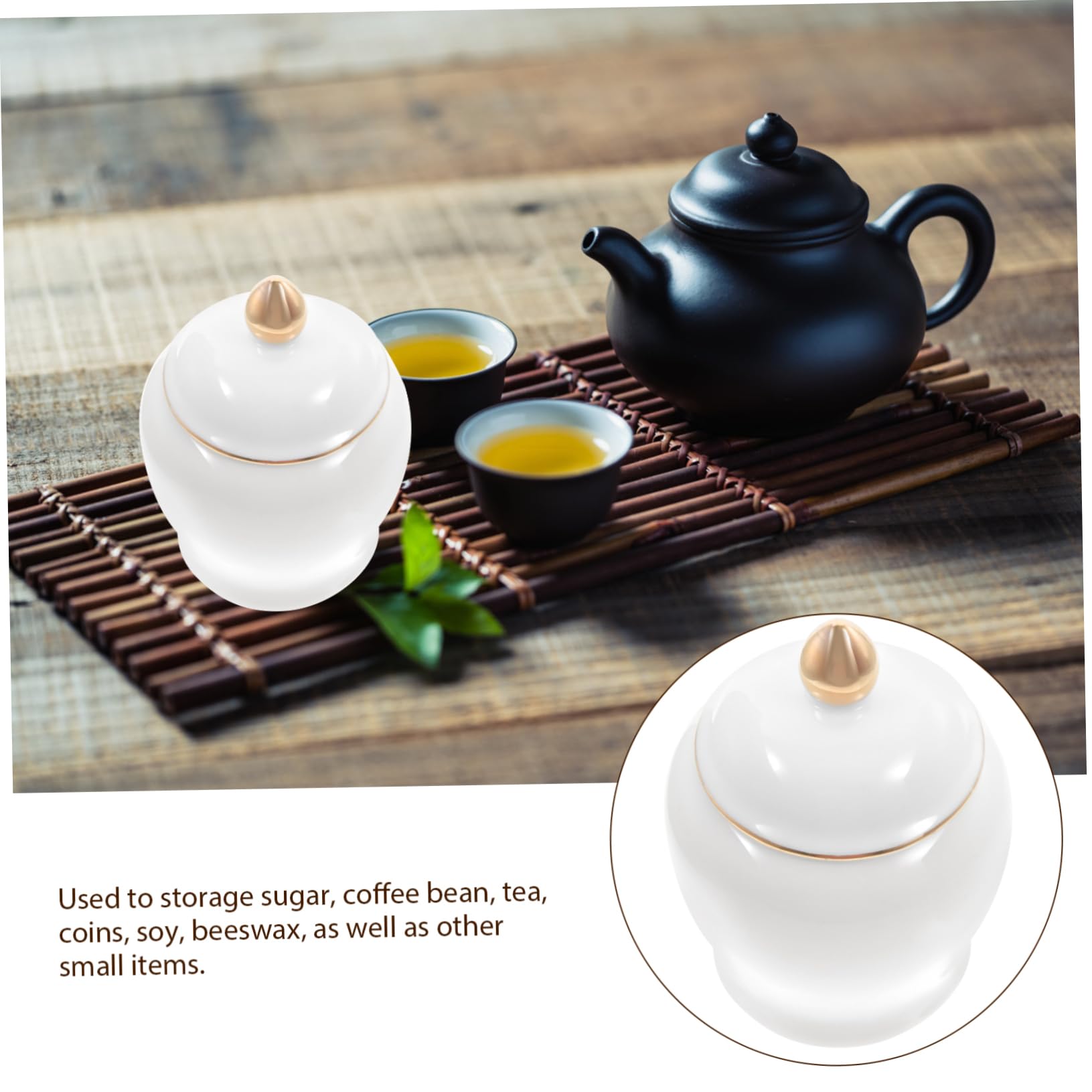 HEMOTON Pot De Stockage Des Aliments En Céramique Boîte De Cuisine