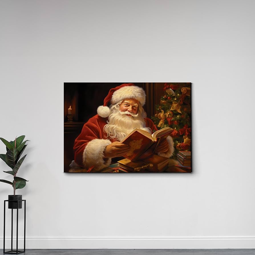 サンタクロース　ビンテージ　壁掛け Amazon.com: Vintage Santa Wall Decor, Santa Claus Christmas