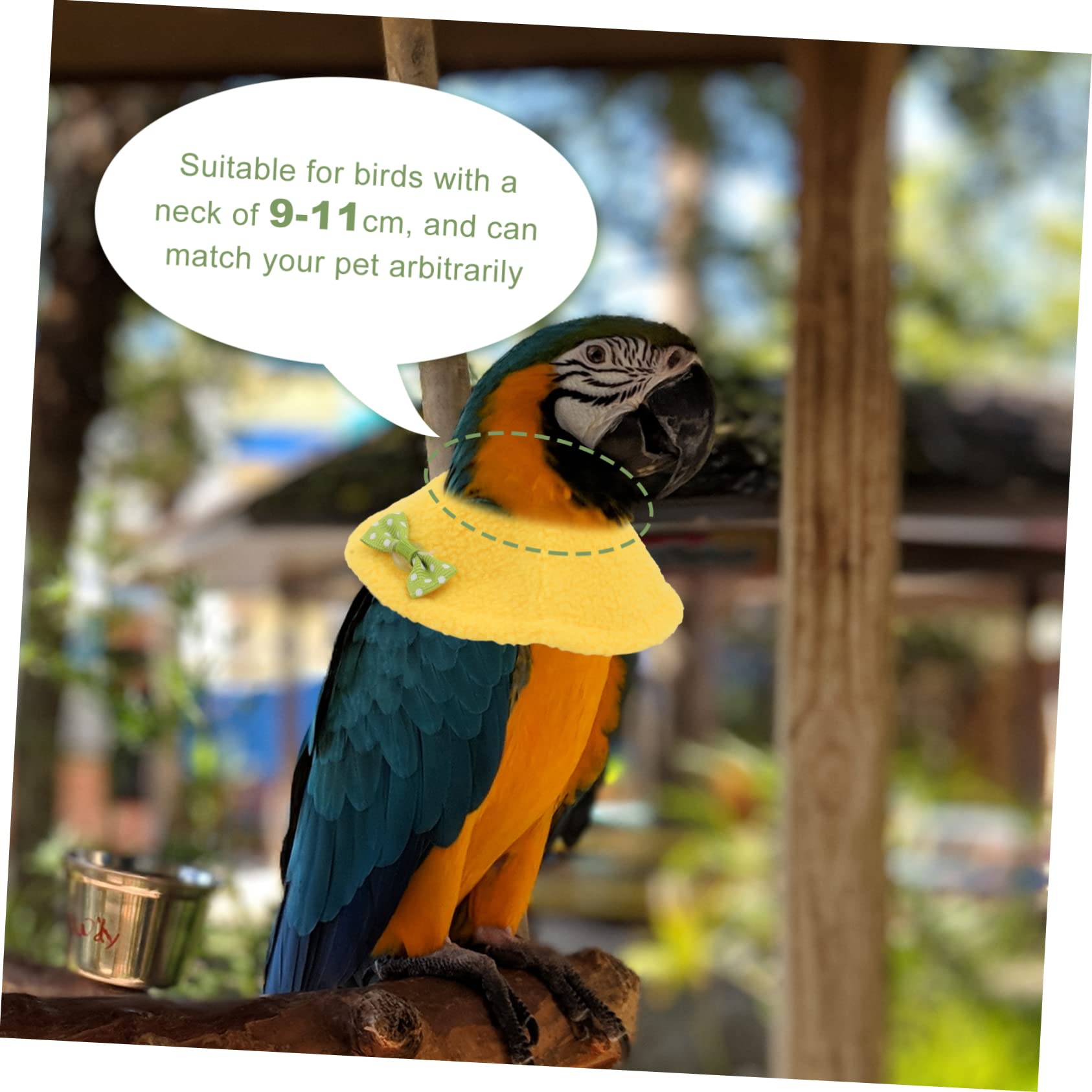 VICASKY Cockatiel Bird Collar Parrot Plucking Neck Cover Pet Recovery Collar Random Color