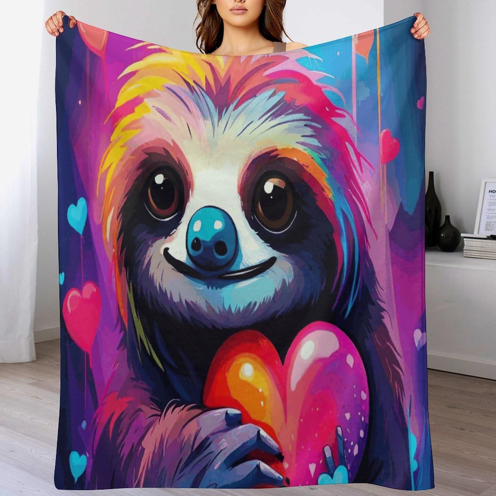 Plaid paresseux couverture cocooning douillette pour canape et salon