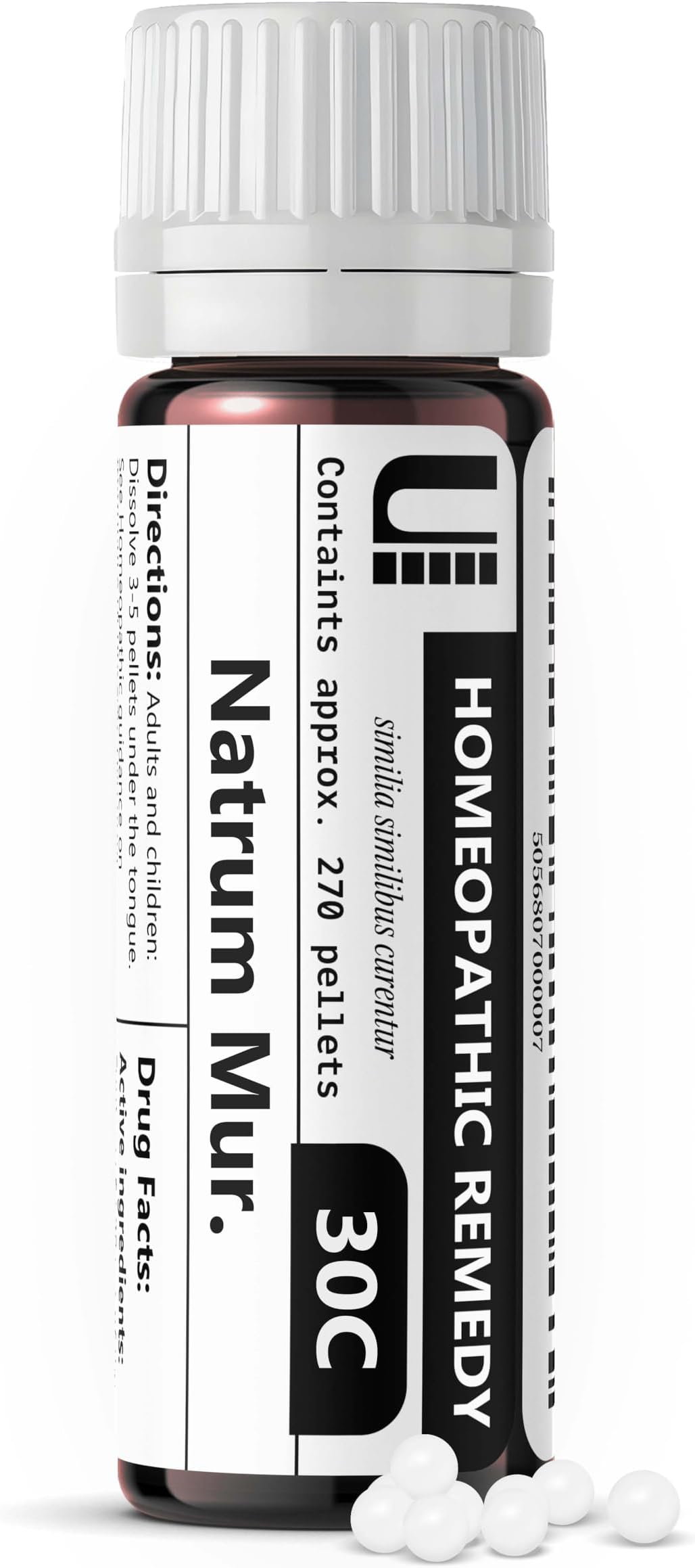 Natrum Muriaticum 30C Homeopathic Remedy, 270 Pellets