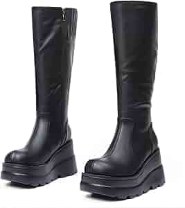【Knuth Marf】skinny platform boots skinny platform boots/black | KNUTH MARF
