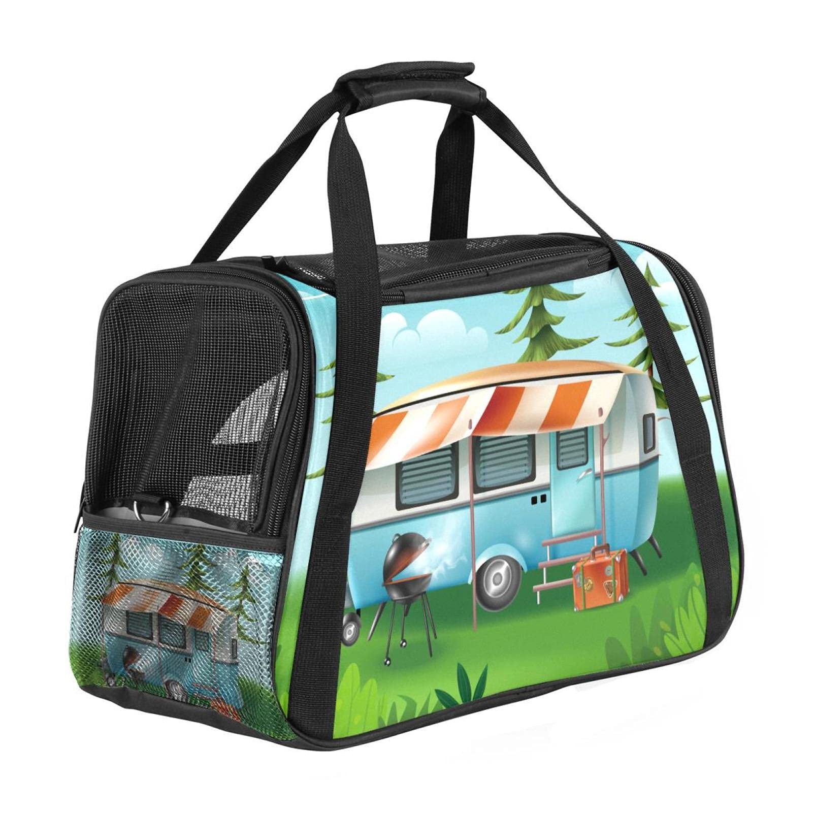Sac de transport pour animaux idéal pour les trajets en camping-car et les sorties nature