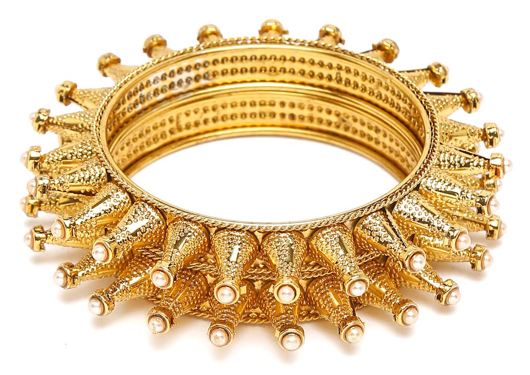 Antique Plated Stylish Traditional Bangles Set