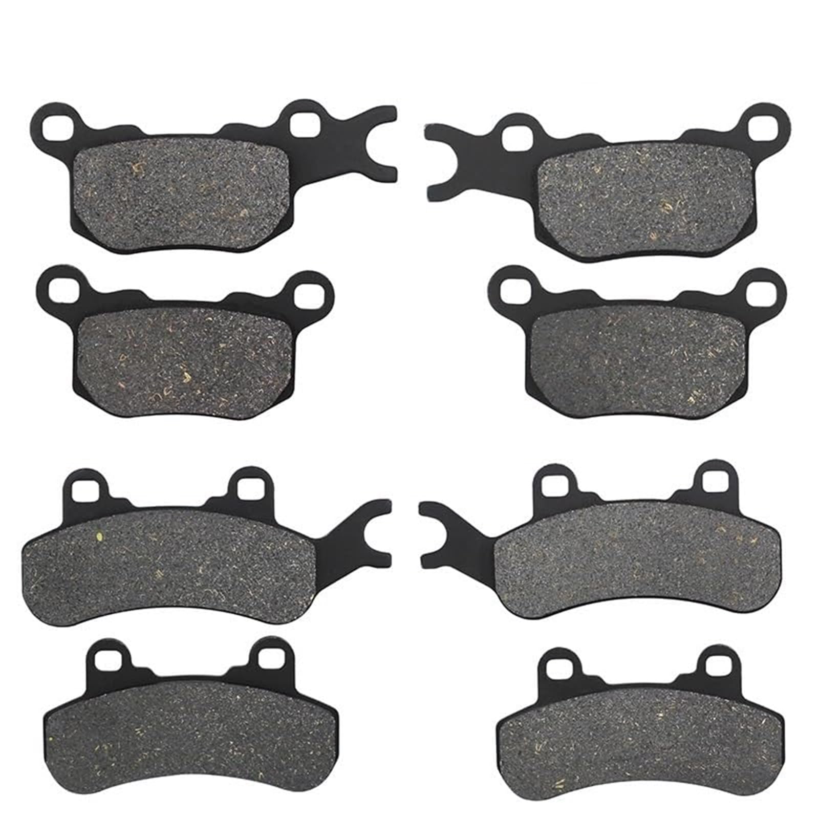 Przednie i tylne klocki hamulcowe motocykla, dla CAN-AM, Defender 799cc DPS 976cc XT Cab 976cc 2016 Klocki hamulcowe do motocykli(BLACK Front and Rear)