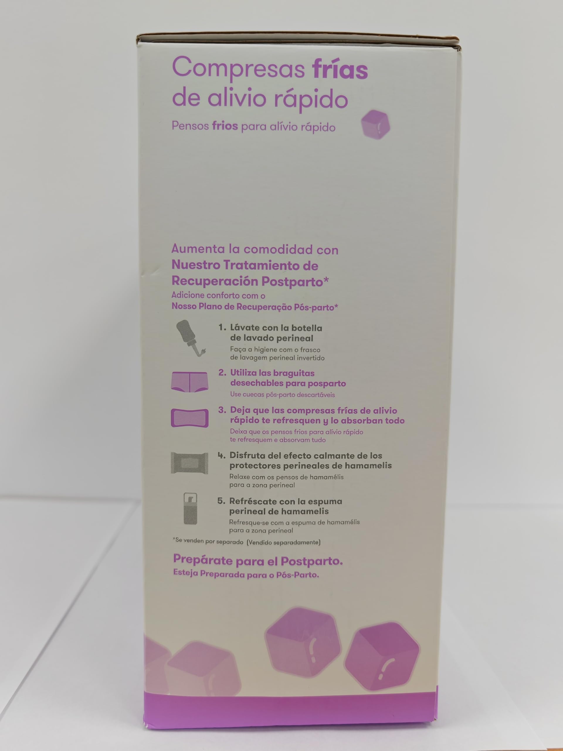 Frida Mom Compresas Posparto Frías, Alta Absorción, Terapia de Frío Instantáneo, Adhesivas, Zona Perineal, Pack de 8 Unidades