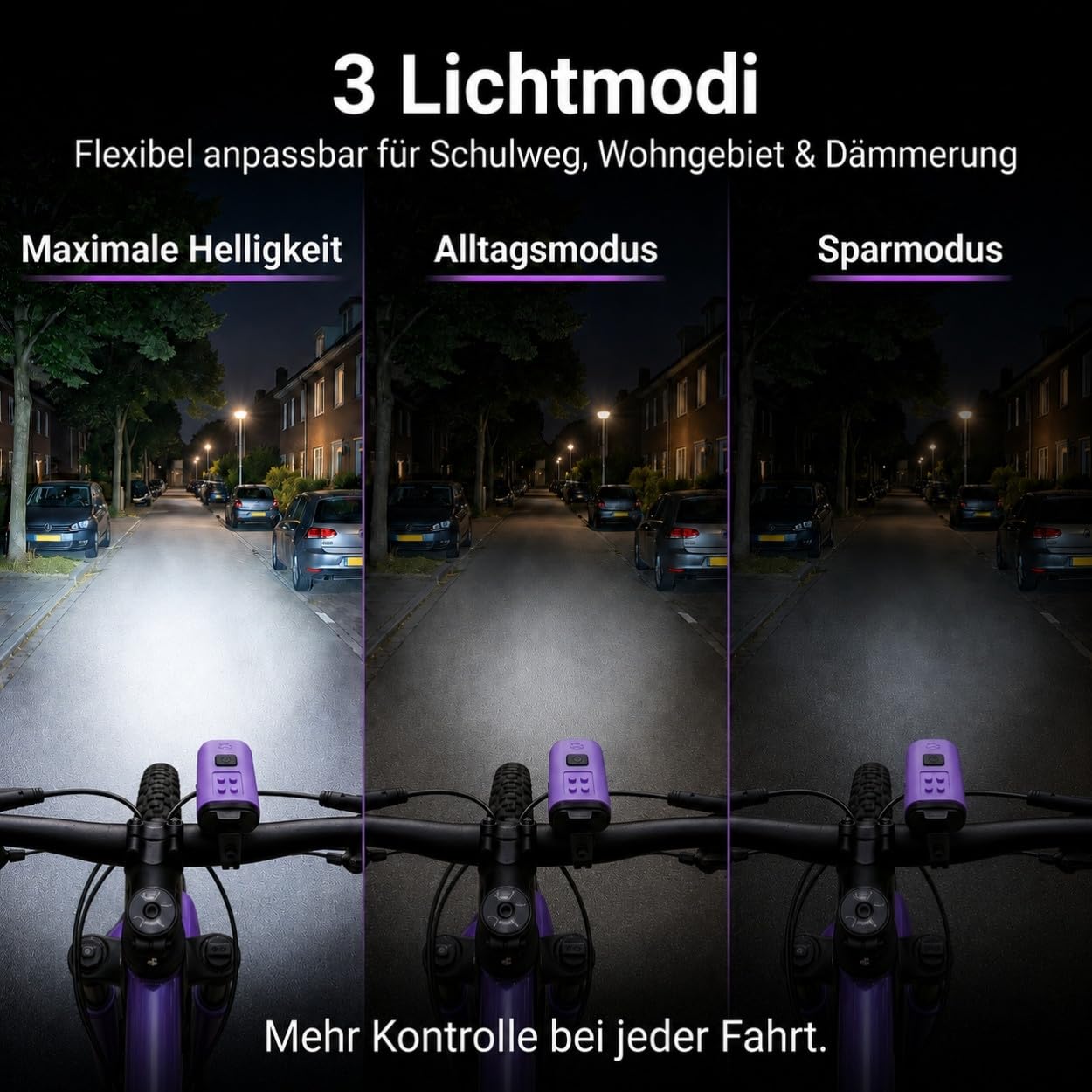 Speed Buddies Nano Duo Fahrradlicht-Set Kinderfahrrad, StVZO, USB-C