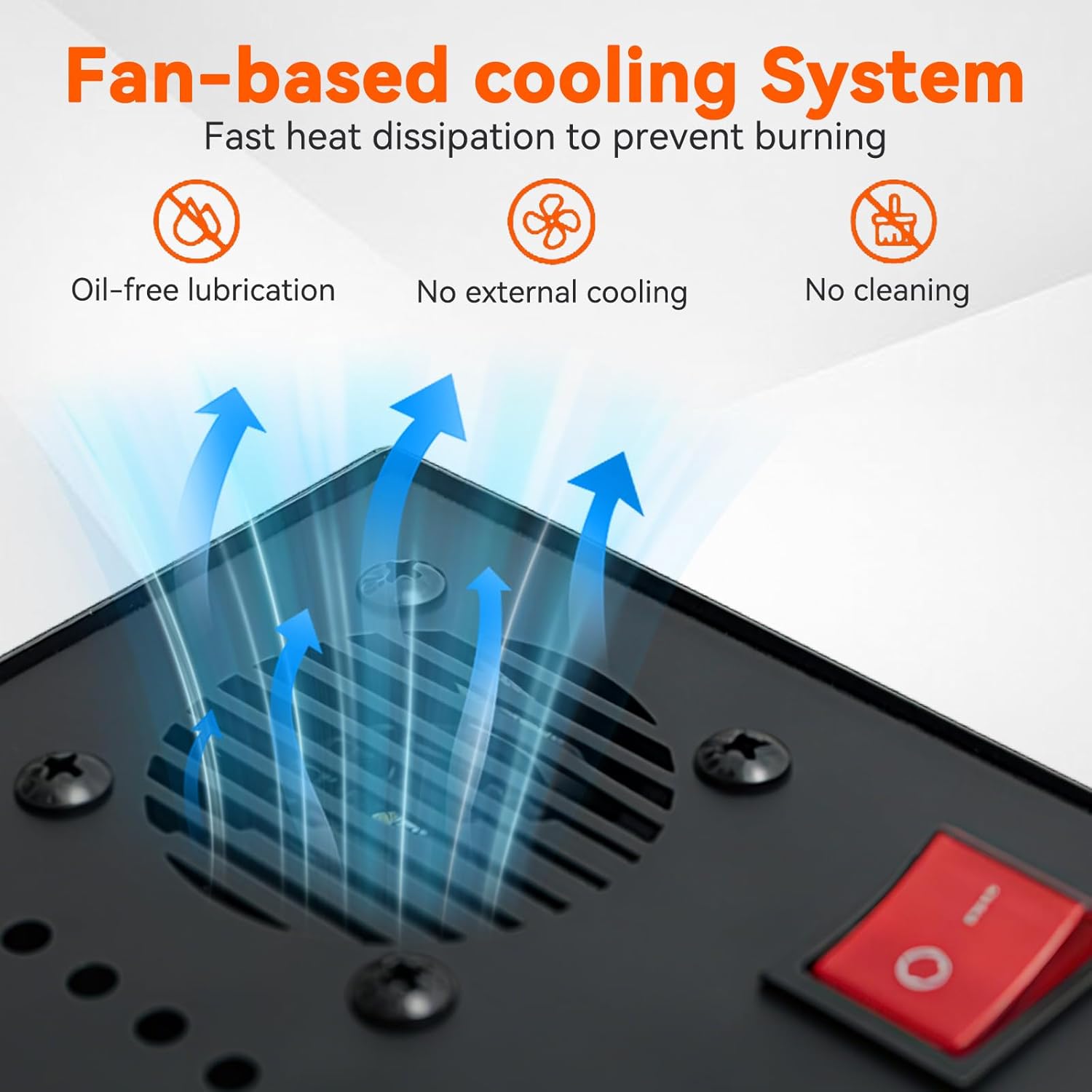 PCP Air Compressor,Max 4500PSI/300Bar, Portable High-Pressure Air Pump with Fan Cooling, 12V DC/120V AC Dual Power, for PCP Air Rifle, Paintball Tanks and Scuba Diving - Image 7