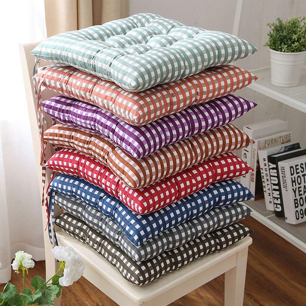 Set 2 Cuscini per Sedia da Giardino 45x45x5 cm in Dralon Allegro Turchese