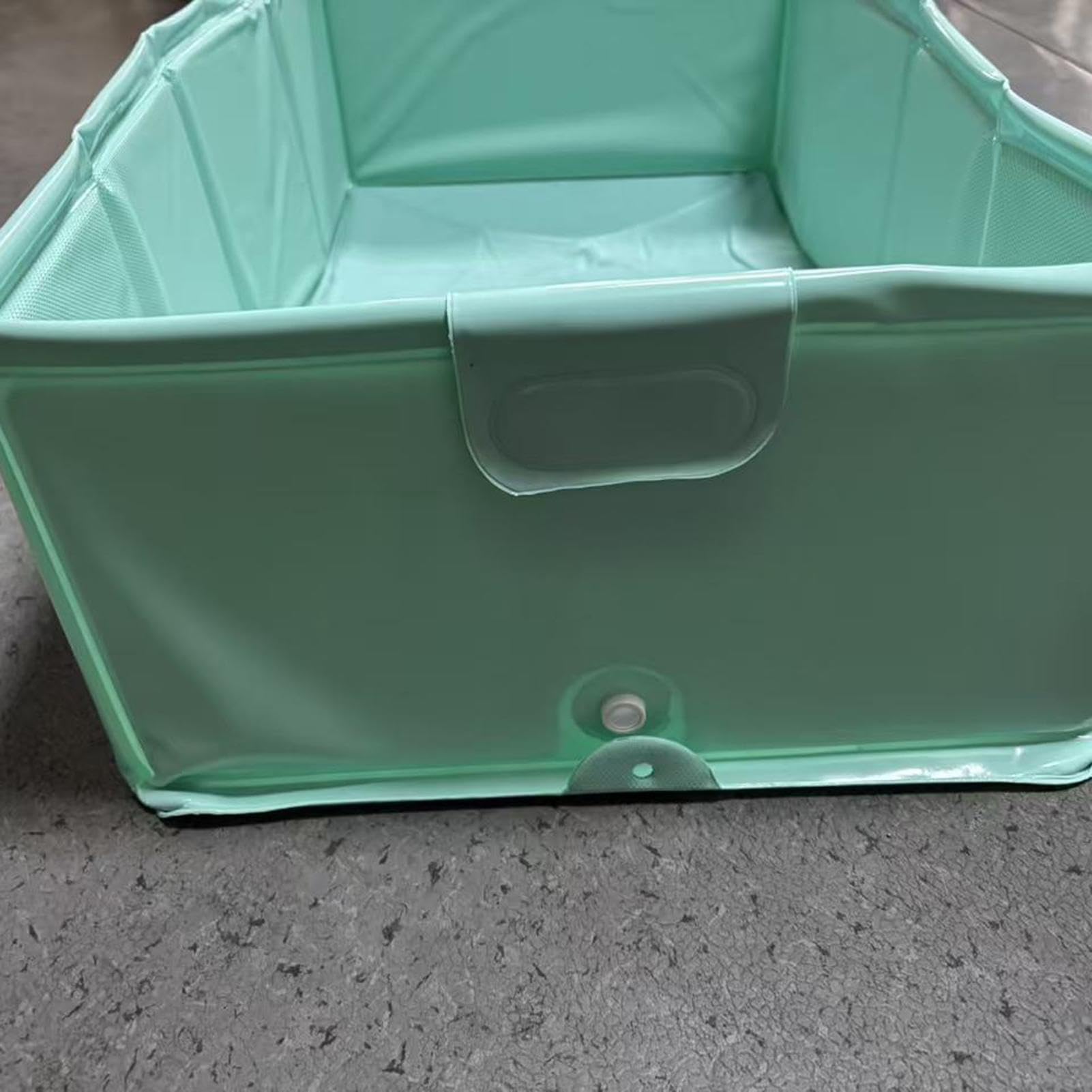 Piscina Pieghevole Cani Vasca Gatti Pieghevole e Antiscivolo | 80 x 40 x 20 cm Vasche per Cani per il Bagnetto Adatta A Gatti Spazio Giochi Esterno Giardino Cortile Casa