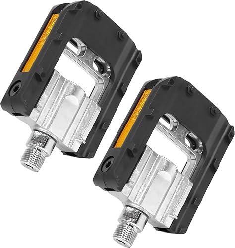 Miniatura 7 de Folding Bike Pedals, Mountain Bike Pedals, Non Slip Folding Bike Pedals, Universal 916 inch Bicycle Pedals with Reflective Strap, Wide Platform Road