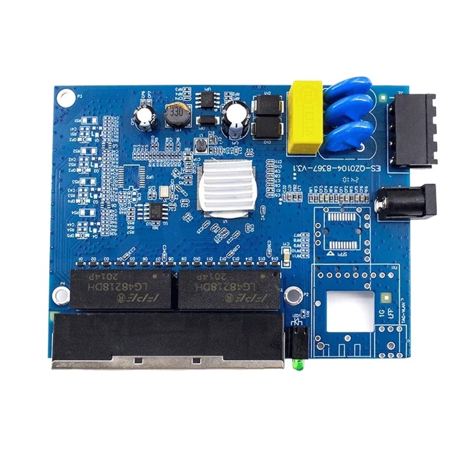 OSHZIKJII 1000Meter Gigabit Industrial Switch Ethernet 5 Ports 1 s-f.p 4 Rj45 Fibre Internet Switch(With SFP Module)