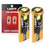 LASFIT 194 LED Bulb for License Plate Bulb White Bright,T10 168 LED Bulbs Canbus Error Free, 400LM 6000K 192 2825 W5W for Dome Map Trunk Cargo Lights (2-Pack)