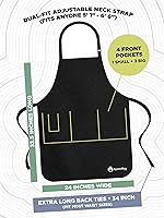 Vista 7 de ApronMen - Funny Apron For Men - BBQ Gifts for Men & Unique Gifts for Fathers - Mens Black Aprons for Grilling Enciende las parrillas