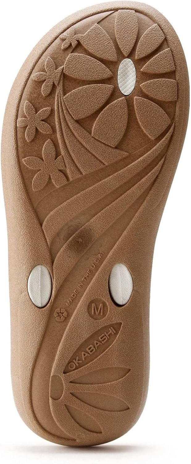 OKABASHI Women's Baha Flip Flop | Contoured Footbed w/Arch Support for All-Day Comfort | Slip-Resistant & Waterproof | Sustainably Made in The USA - Image 4