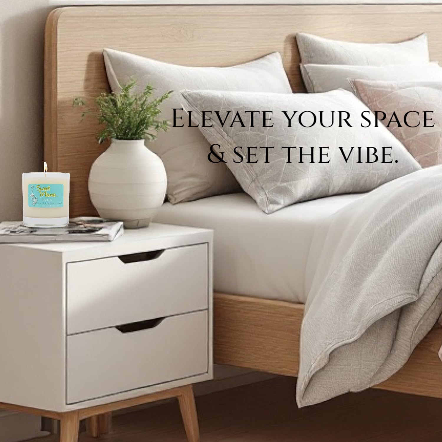 Dream Lotion Candle | Lavender + Frankincense + Myrrh | Massage Candle | Luxury Soy Candle | Aromatherapy Candle | Body Butter | Hand Poured in USA | 9 oz. | Sweet Mana